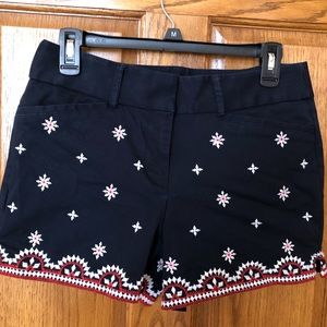 Loft Embroidered Navy blue short